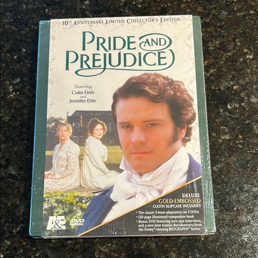 Pride and Prejudice 10th Anniversary DVD Set, new in sealed package
